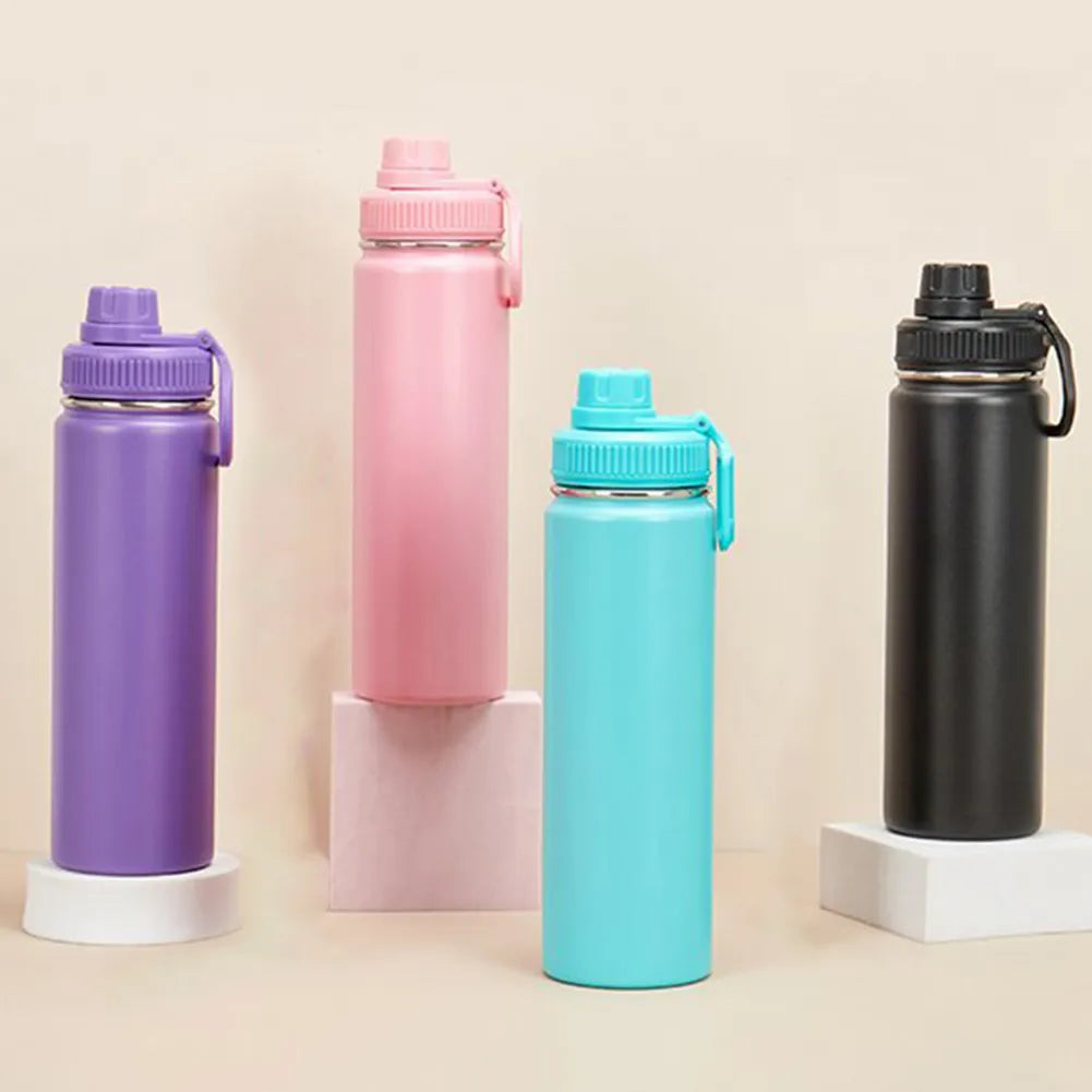 Thermo Bottle Sport Thermal Insulation Cup Travel Water Bottle Vacuum Flask 304 Stainless Steel Portable Insulation Coffee Cup