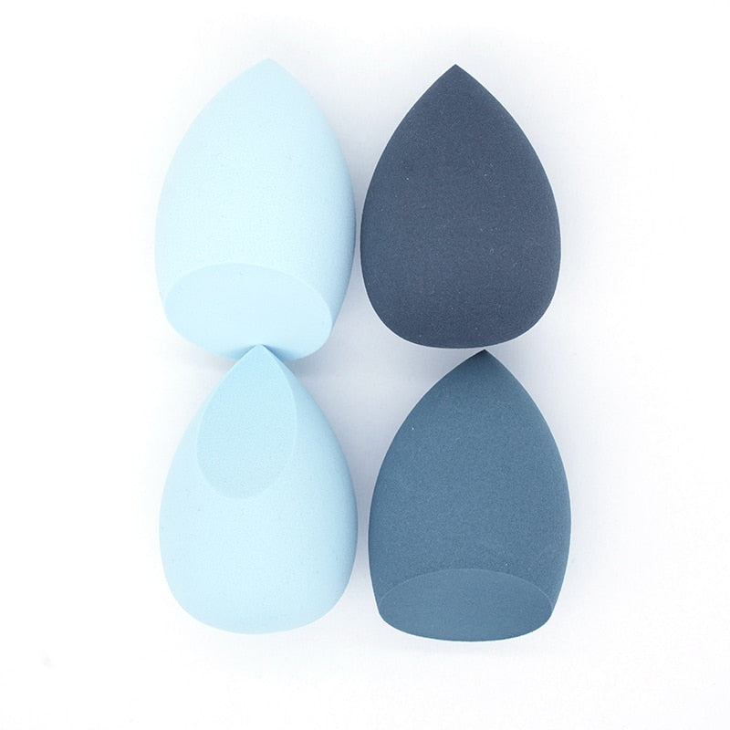 4pcs Makeup Sponge Powder Puff Dry and Wet Combined Beauty Cosmetic Ball Foundation Powder Puff Bevel Cut Make Up Sponge Tools