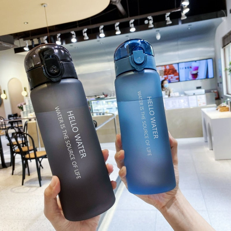 780ml Plastic Water Bottle for Drinking Portable Sport Tea Coffee Cup Kitchen Tools Kids Water Bottle for School Transparent