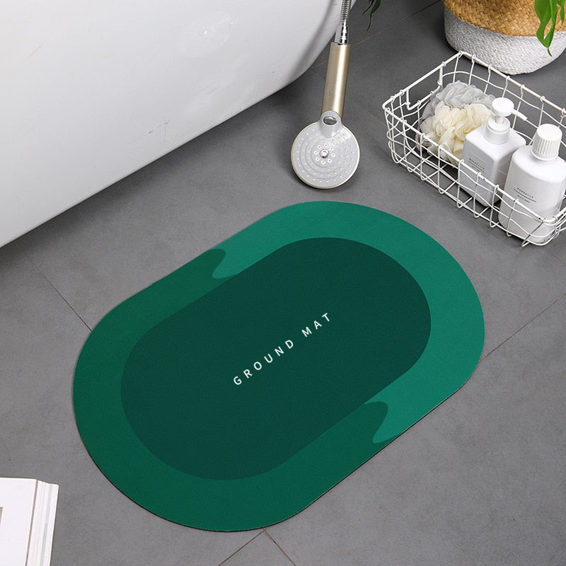 Super Absorbent Bath Mat Instant Drying Mat Bathroom Rug Non-slip Entrance Doormat Nappa Skin Floor Mat Toilet Carpet Home Decor
