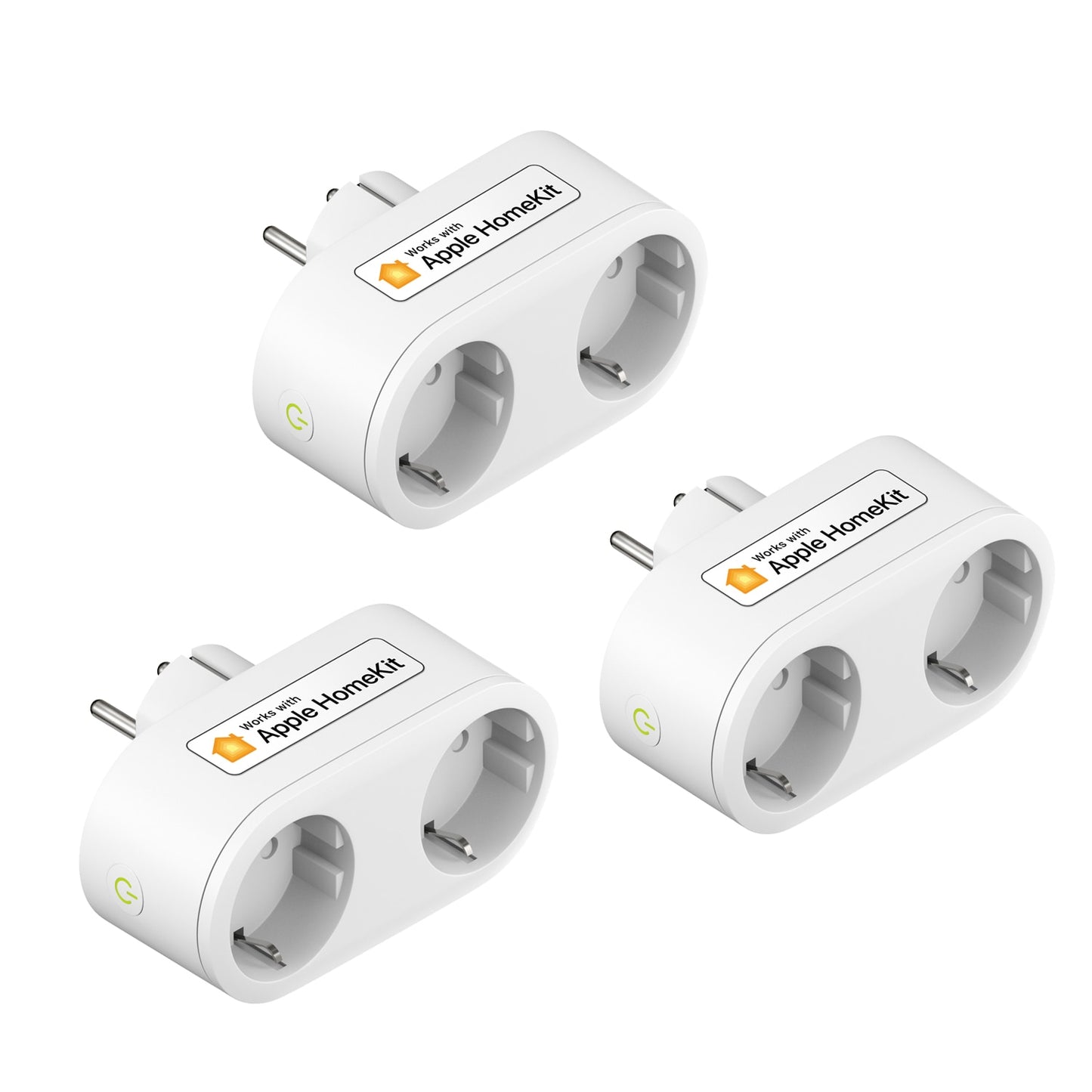 Meross HomeKit 2 In 1 WiFi Smart Plug Dual Outlet EU Smart Socket Remote Voice Control Support Alexa Google Home SmartThings