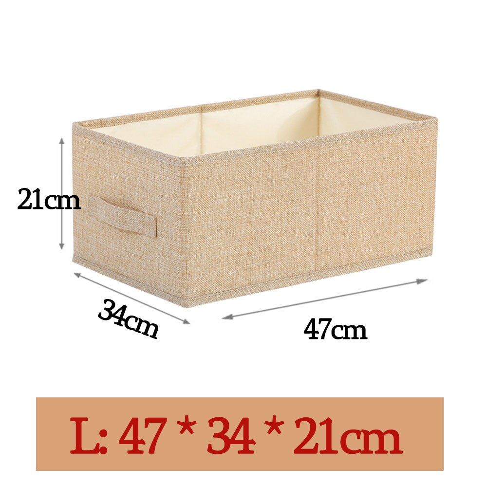 Style Foldable with Lid Clothes Storage Box Home Clothes Storage Bin Folding Storage Cabinet Kids Toys Fabric Organizer