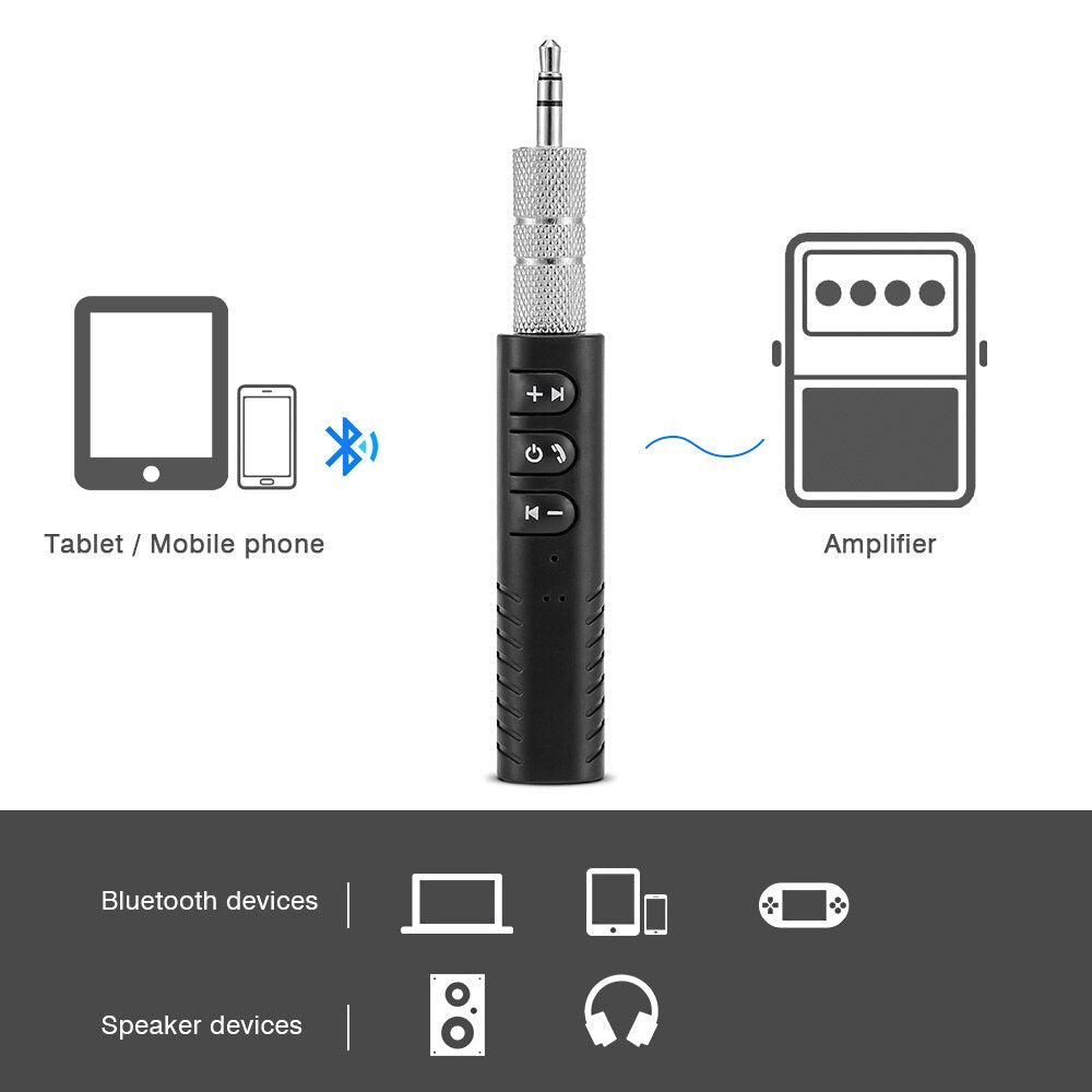 CMAOS Wireless Bluetooth 5.0 Receiver Transmitter Adapter 3.5mm Jack For Car Music Audio Aux A2dp Headphone Reciever Handsfree