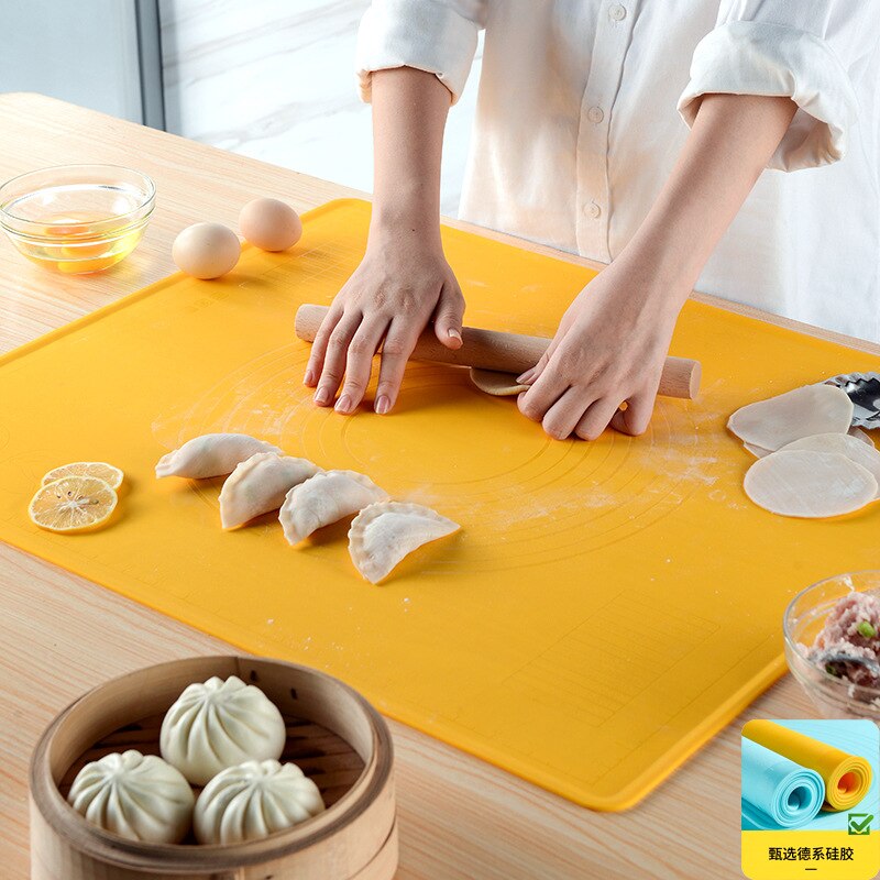 Silicone Mat large Baking Accessories Bakery Kitchen Rolling Pin Noodle Knife for Dough Confectionery Kneading Pad Pizza Board