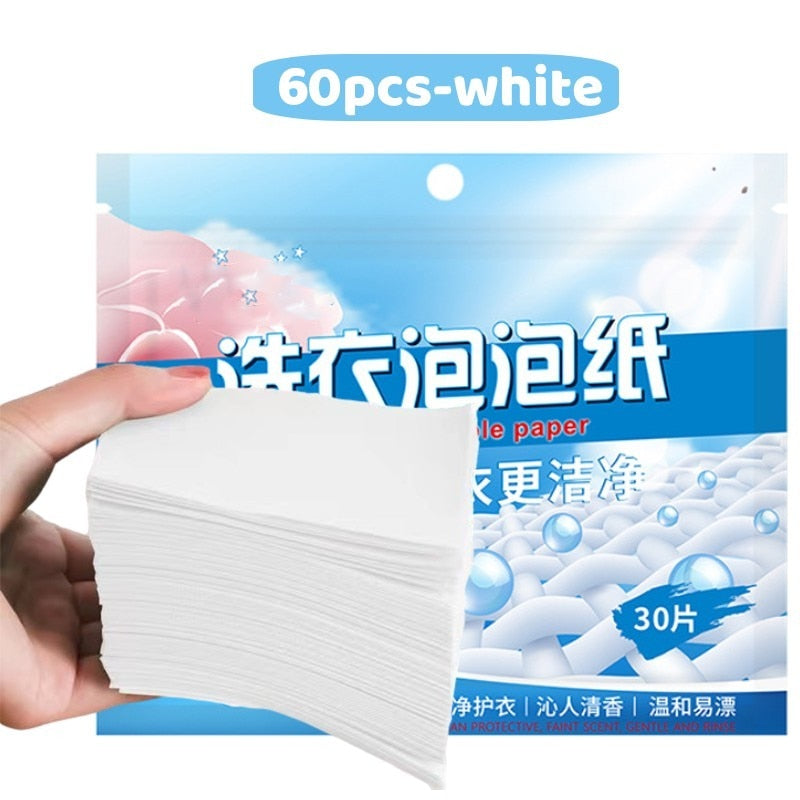 30/60pcs Concentrated Laundry Tablets Strong Decontamination Washing Powder Laundry Soap Cleaning Clothes Supplies Detergent
