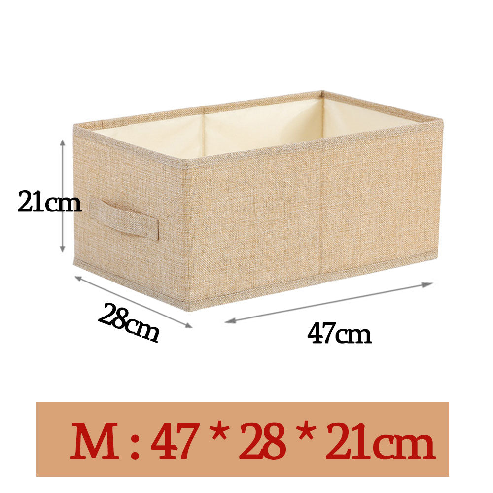 Style Foldable with Lid Clothes Storage Box Home Clothes Storage Bin Folding Storage Cabinet Kids Toys Fabric Organizer