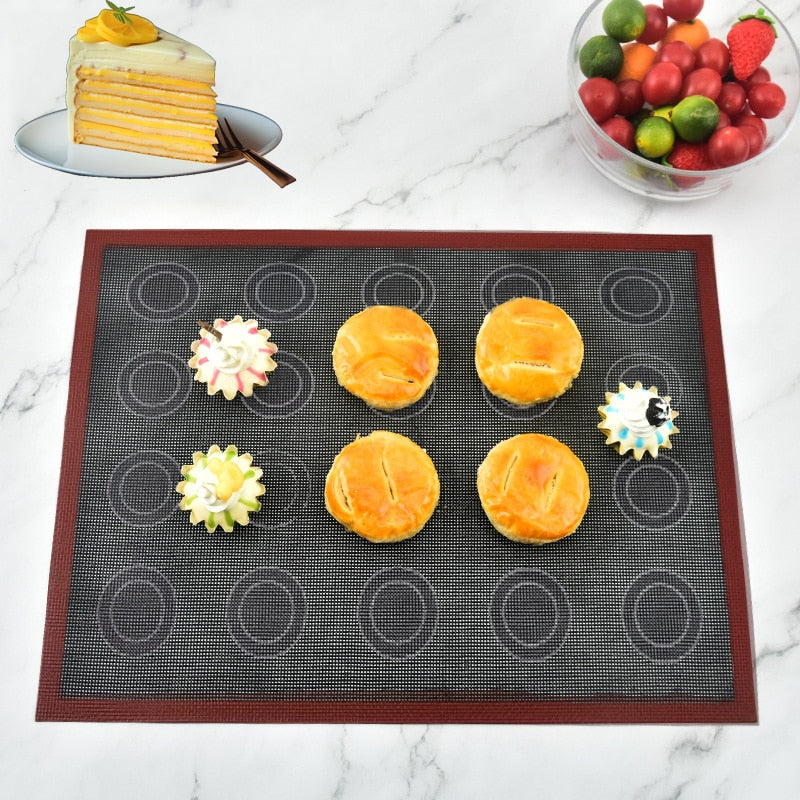 Perforated Silicone Baking Mat Non-stick Oven Sheet Liner Bakery Tools Pastry Macaron Pad For Cookies Kitchen Bakeware Accessory