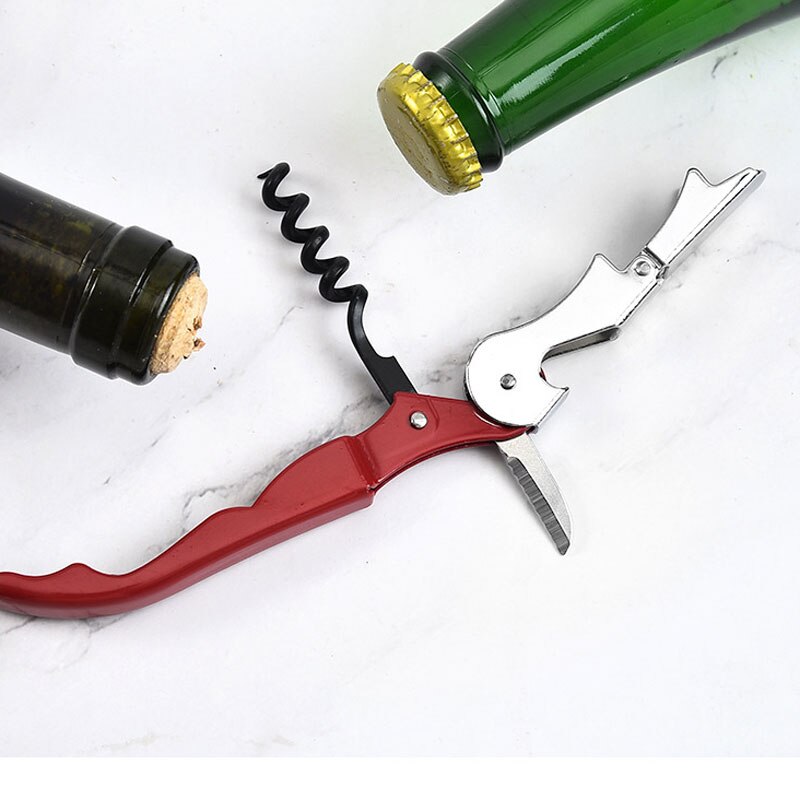 Multifunctional Wine Bottle Opener Seahorse Stainless Steel Beer Corkscrew Knife Kitchen Gadget Bar Accessories