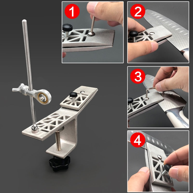 Angle Fixed Knife Sharpener Professional Sharpening Stone Kitchen Grinding System Honing Diamond Grinder Woodwork Tool Whetstone