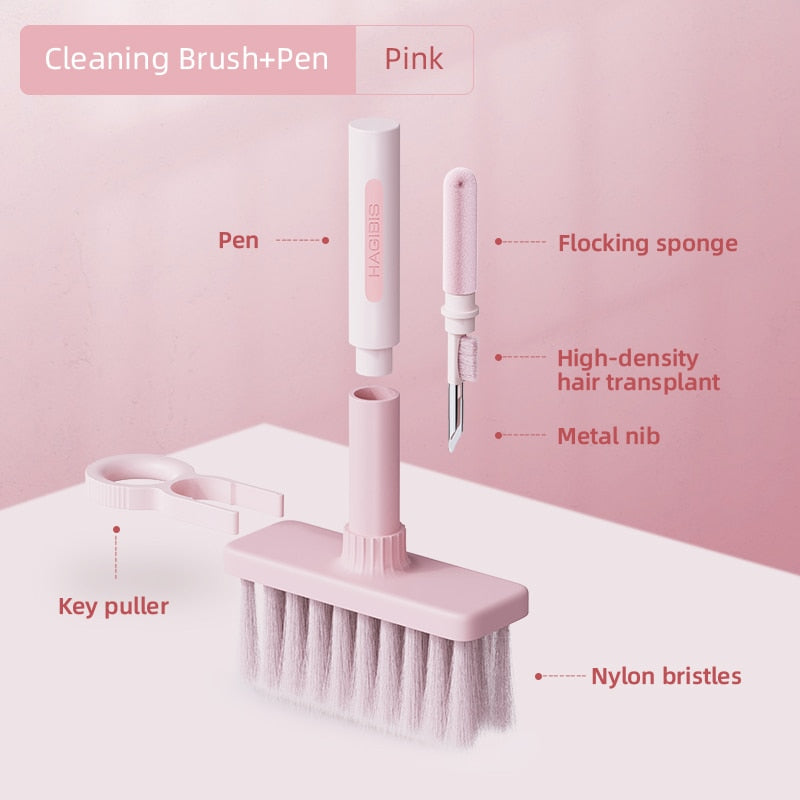Hagibis Keyboard Cleaning Brush Computer Earphone Cleaning tools Keyboard Cleaner keycap Puller kit for PC Airpods Pro 1 2