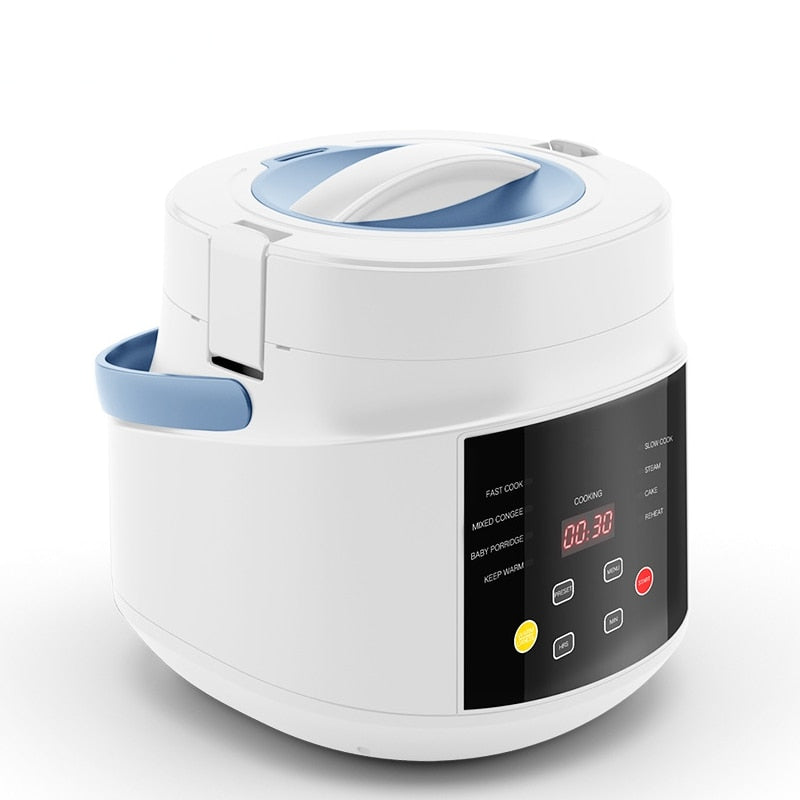 Electric Mini Rice Cooker MultiCooker Portable Car Rice Cooker 12V 24V Cooking Machine For Car and Truck English Menu