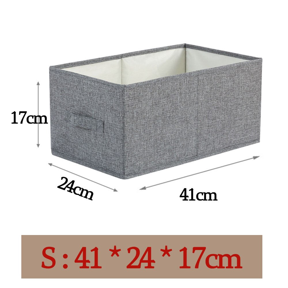 Style Foldable with Lid Clothes Storage Box Home Clothes Storage Bin Folding Storage Cabinet Kids Toys Fabric Organizer