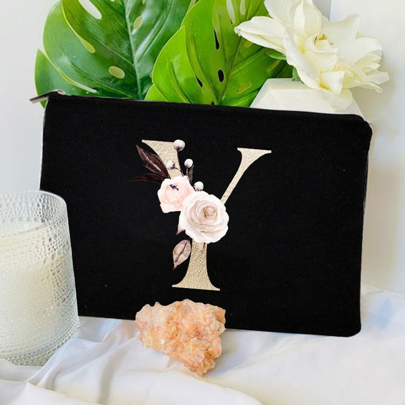 Women Cosmetic Bag Bridesmaid MakeUp Case Beauty Toiletries Travel Organizer Wash Storage Pouch Wedding Party Bride Pencil Case
