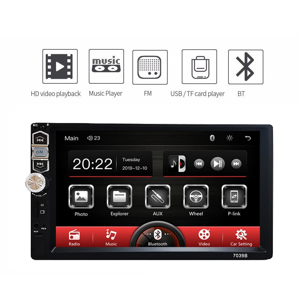 2 Din Car Radio 7" HD Touch Screen Audio Stereo Video MP5 For VIP Do Not Pay
