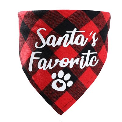 Plaid Dog Bandanas Valentine's Day Pet Towel Cat Accessories Holiday Party For Puppy Pet Supplies Costume Large Dog Accessories