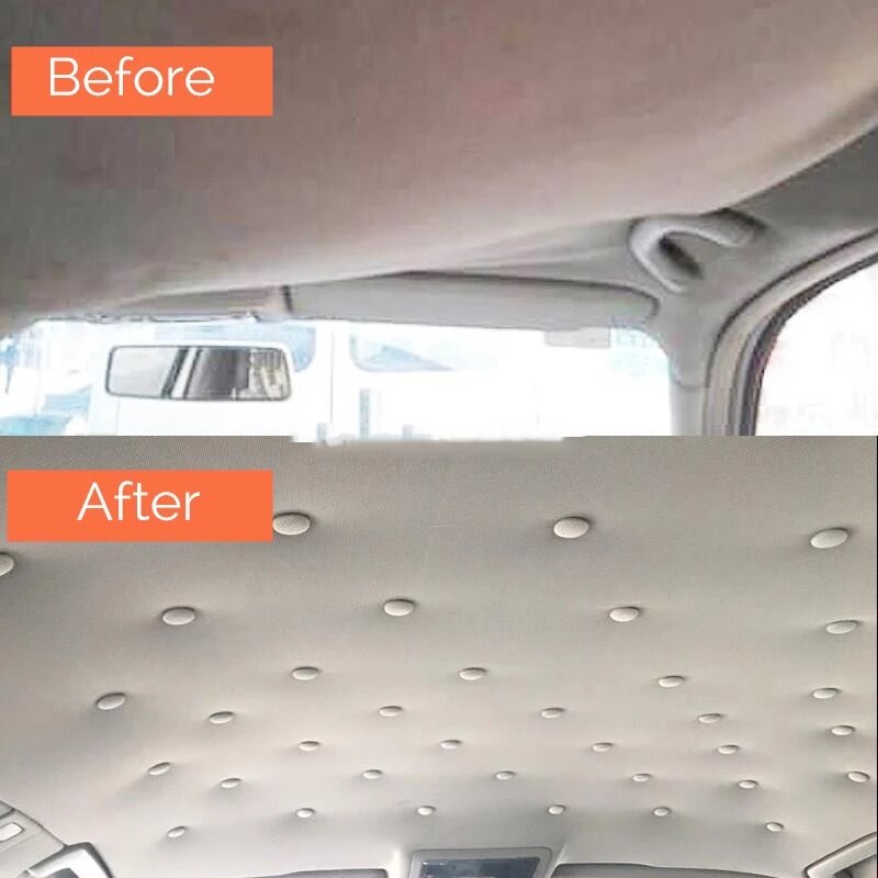 20/40pcs Car Interior Roof Buckles Headliner Ceiling Cloth Fixing Screw Cap Repair Automotive Care Fabric Buckle Rivets Retainer