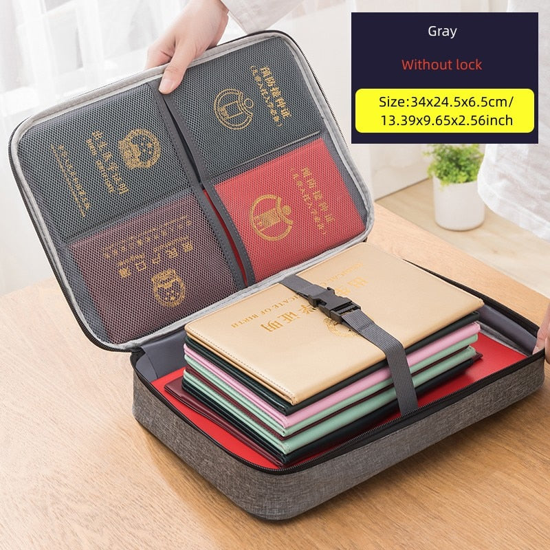 Document Storage Bag Organizer File Boxes Bins Basket Drawer Container Home Office Storage Organization Accessories Supplies