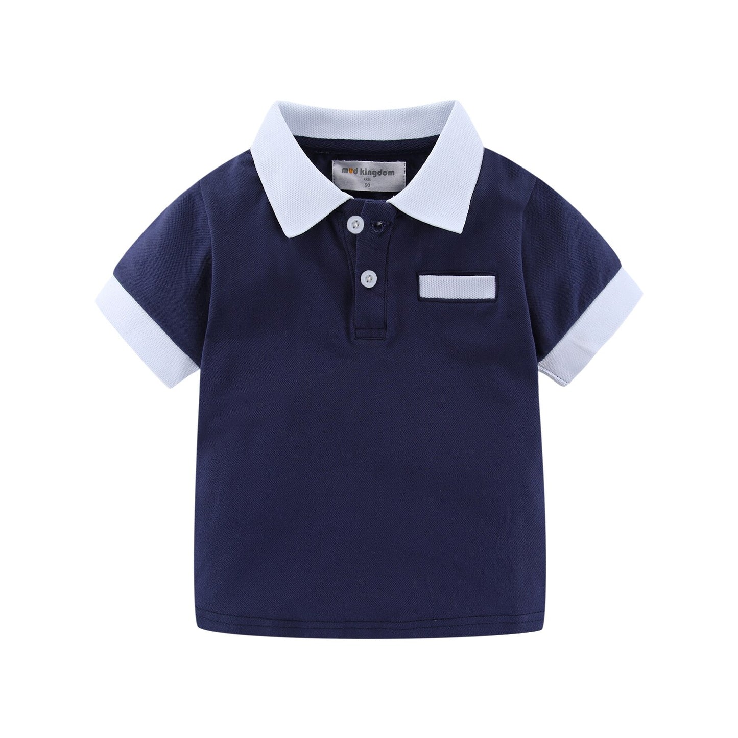 Mudkingdom Fashion Boys Polo Shirts Solid Cotton Car Lapel Short Sleeve Little Boy Clothes Casual Toddler Summer Tops Kids Wear