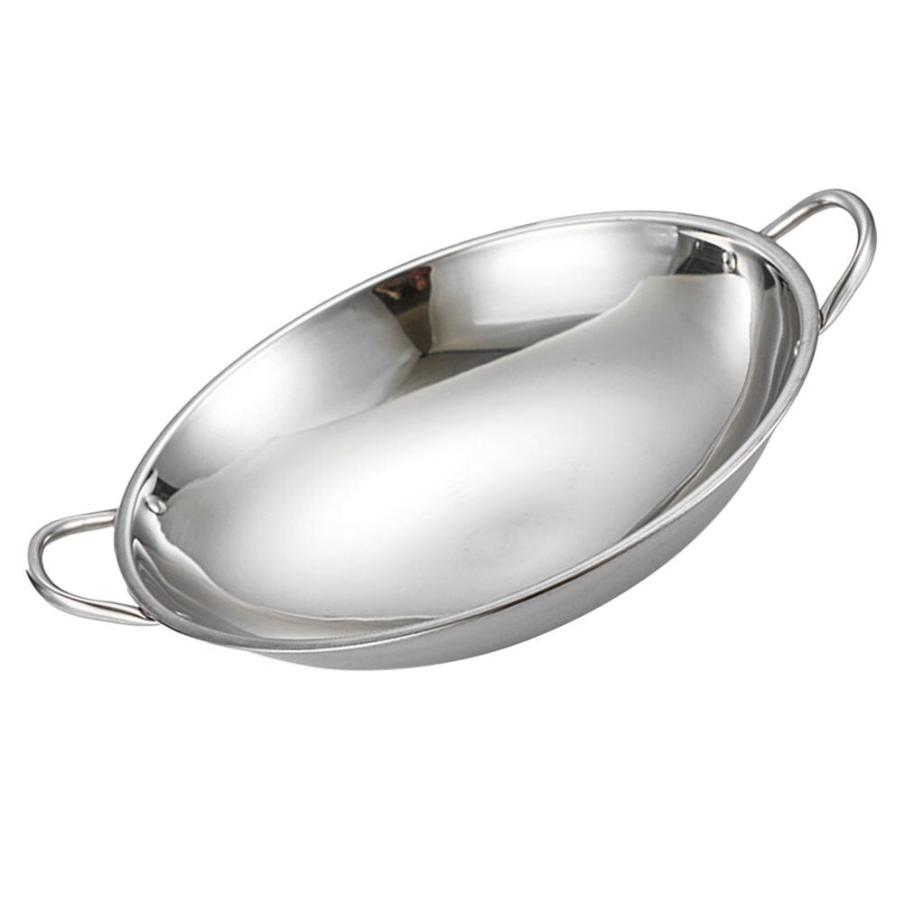 Cookware Metal Pans For Cooking Kitchen Pot Household Tool With Handle Stainless Steel Griddle