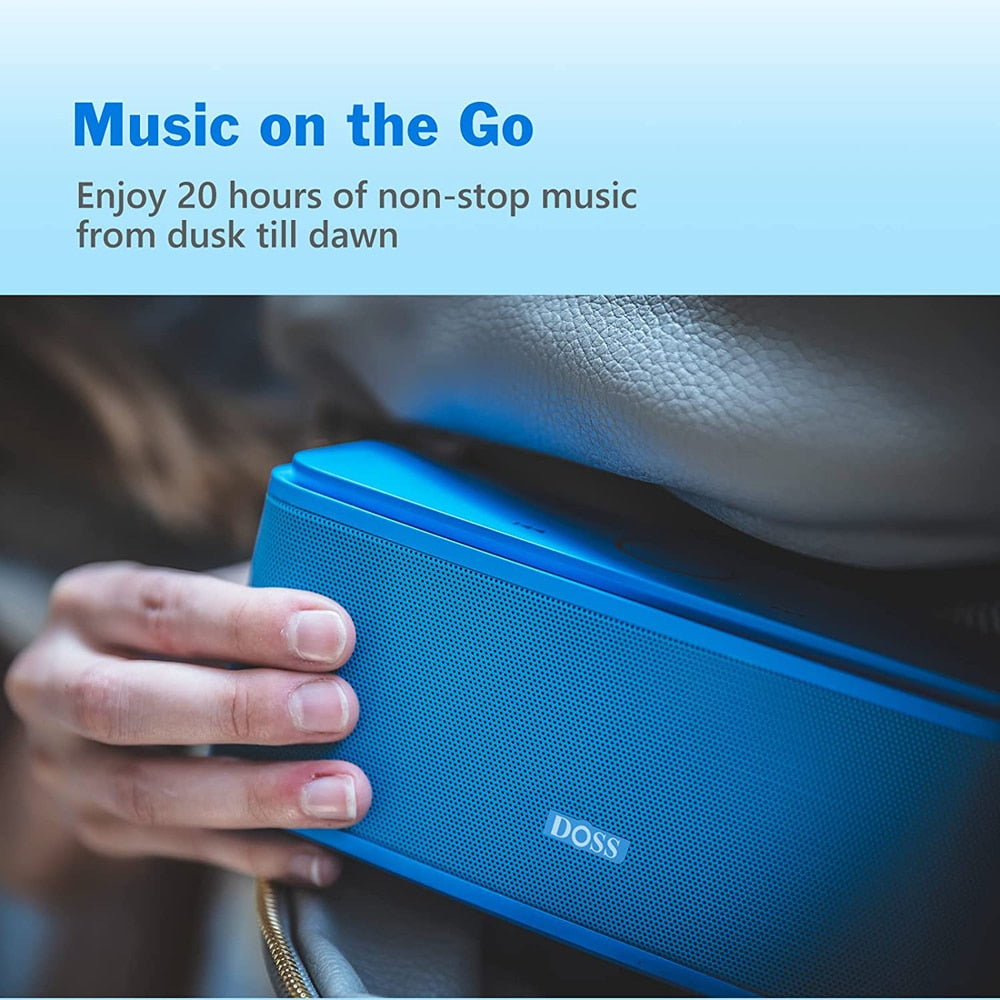 DOSS SoundBox Wireless Bluetooth Speaker TWS Touch Control IPX5 Waterproof Mini Portable Sound Box Stereo Bass Computer Speakers