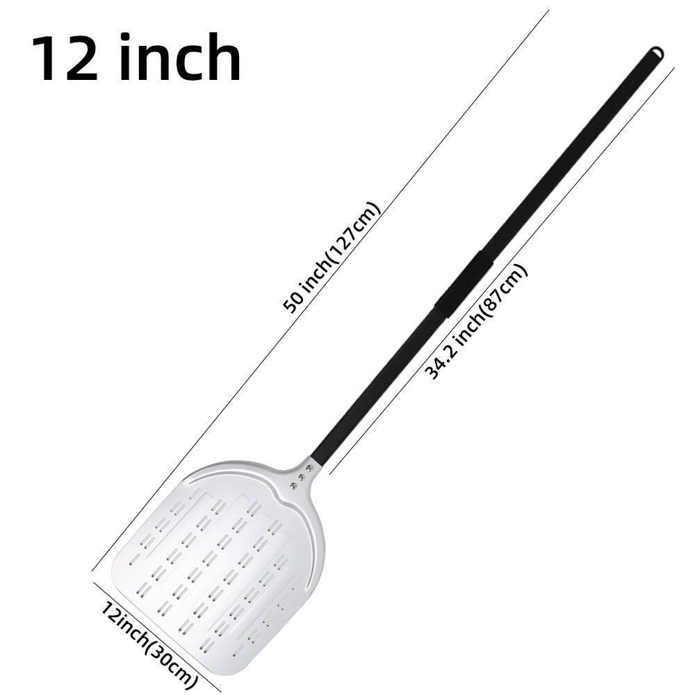 12 Inch Pizza Peel Turning Paddle Short Handle Shovel Kitchen Utensils Aluminum Apple Shape Pizza Turner Nonstick Baking Tools