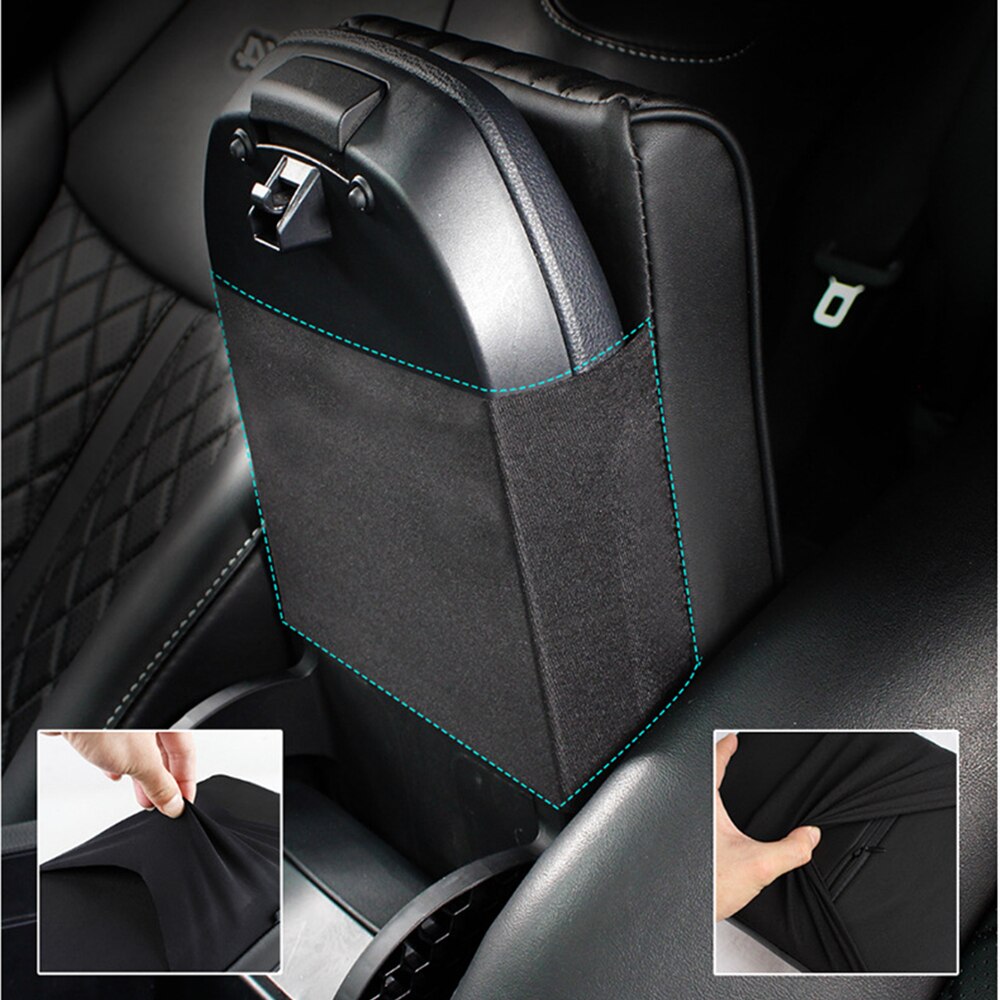 Car Armrest Pad Soft PU Leather Anti Scratch Universal Waterproof Box Cover Cushion Resistant Center Console Non Slip Arm Rest