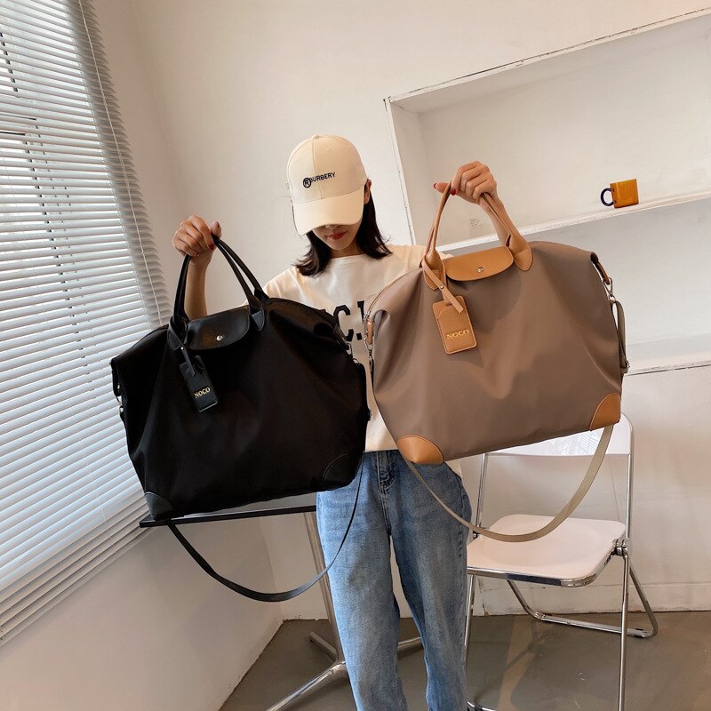 Casual Large-capacity Portable Travel Hand Bag Ladies Shoulder Tote Bag Luggage Light and Simple Sports Fitness Messenger Bag