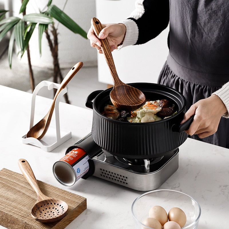 Teak Natural Wood Tableware Spoon Ladle Turner Rice Colander Soup Skimmer Cooking Spoon Scoop Kitchen Reusable Tool Kit