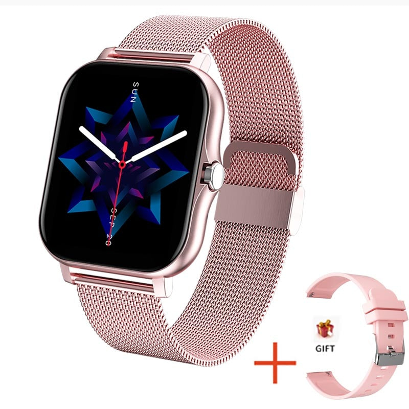 For Xiaomi Samsung Android Phone 1.69" Color Screen Full Touch Custom Dial Smart watch Women Bluetooth Call 2022 Smart Watch Men