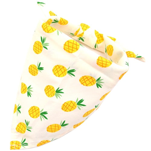 1 Pcs Dog Bandana Summer Dog Acccessories Fruit Printting Bandanas Scarf Small Dog Cat Puppy Bandanas/Bibs Pet Accessories S/M