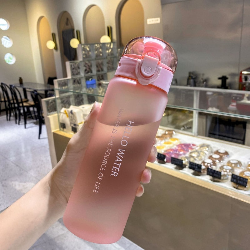 780ml Plastic Water Bottle for Drinking Portable Sport Tea Coffee Cup Kitchen Tools Kids Water Bottle for School Transparent