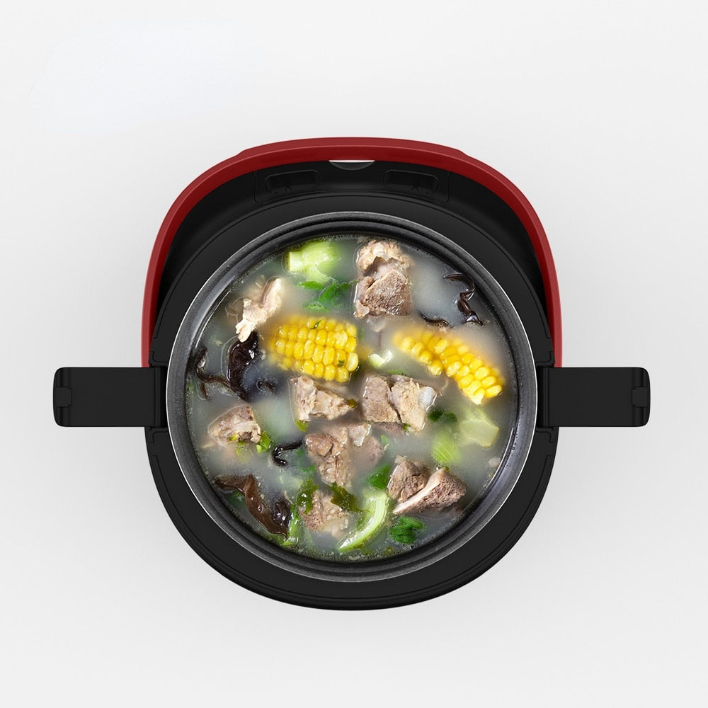 Electric Mini Rice Cooker MultiCooker Portable Car Rice Cooker 12V 24V Cooking Machine For Car and Truck English Menu