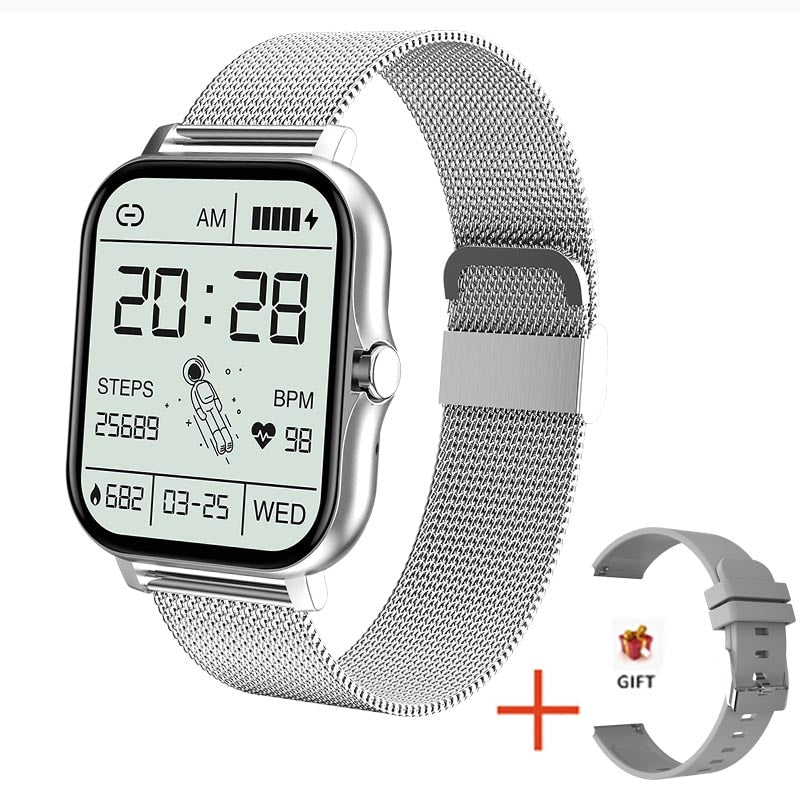 For Xiaomi Samsung Android Phone 1.69" Color Screen Full Touch Custom Dial Smart watch Women Bluetooth Call 2022 Smart Watch Men