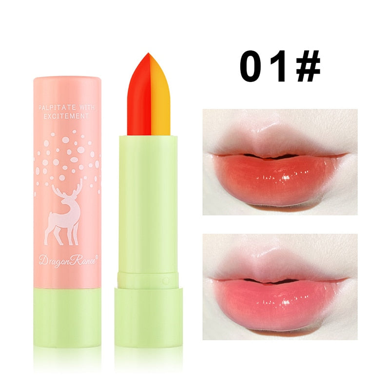 Blue Rose Lipstick Temperature Color Changing Lip Moisturizing Balm Female Makeup Sexy Lip Gloss Shiny Lipstick Free Shipping
