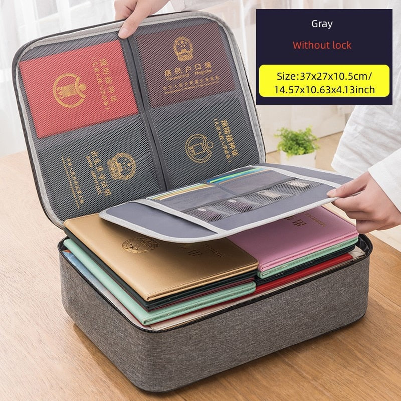 Document Storage Bag Organizer File Boxes Bins Basket Drawer Container Home Office Storage Organization Accessories Supplies
