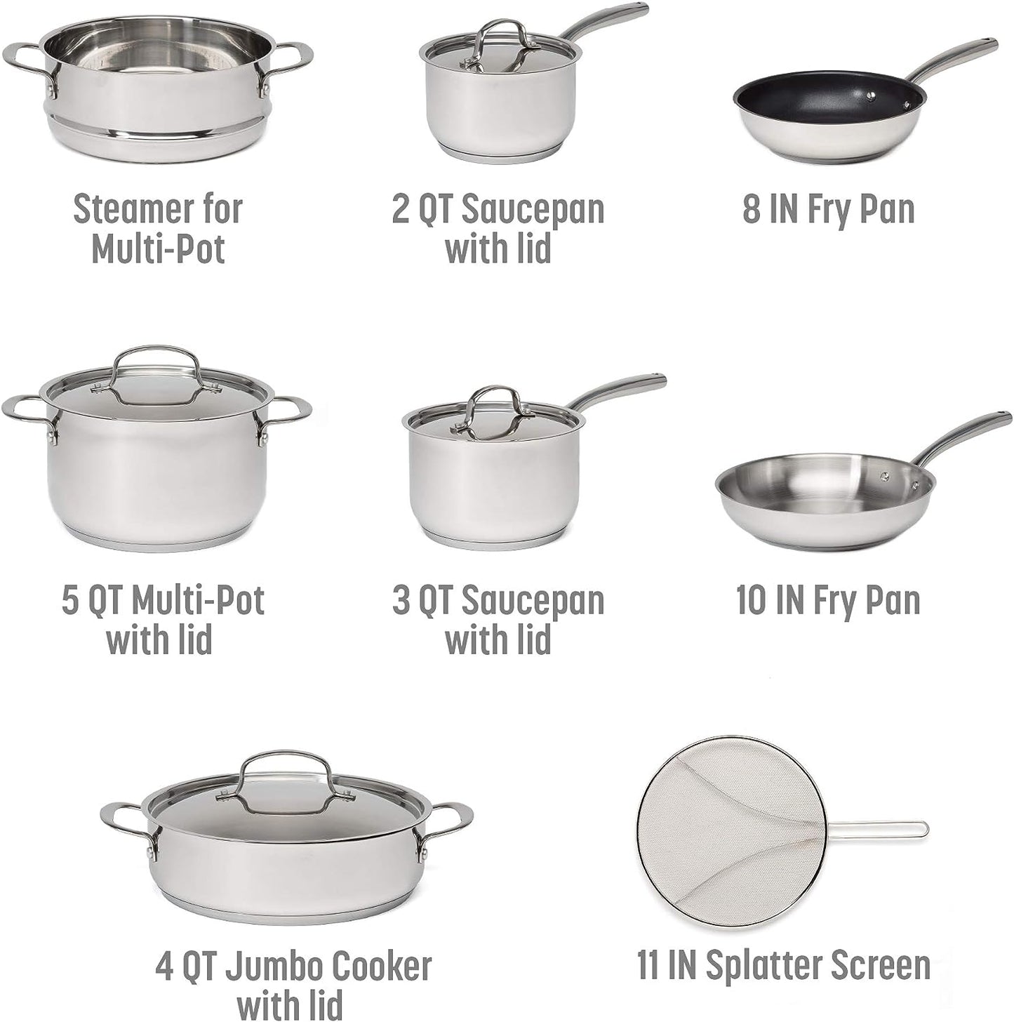 Cookware Stainless steel Kitchen accessories Cooking accessories Cookware Pancake pan Egg pan Big pot for cooking Aluminium pan