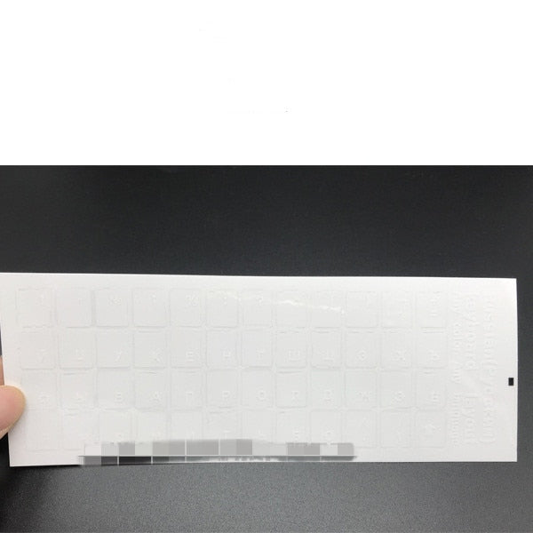Russian Transparent Keyboard Stickers Language Alphabet Black White Label for Computer PC Dust Protection Laptop Accessories