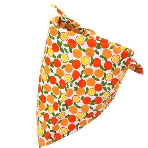 1 Pcs Dog Bandana Summer Dog Acccessories Fruit Printting Bandanas Scarf Small Dog Cat Puppy Bandanas/Bibs Pet Accessories S/M