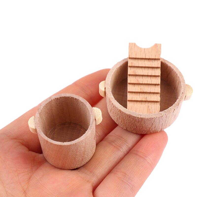 1:12 Dollhouse Miniatures Metal Washtub With Washboard Wash Basin Laundry Tub Foot Bucket For Home Furniture Bathroom Supplies
