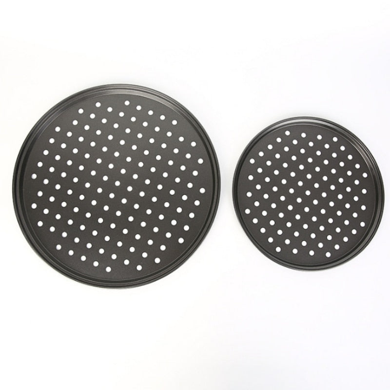 Non Stick Ro UndOven Tray Carbon Steel Perforated With Holes Cooking Plate Dishes Holder Baking Tool