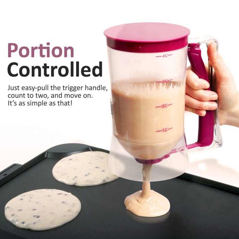 Pancake & Cupcake Batter Dispenser For Pancake Cookie Cupcakes Cake Muffins Measuring Cream Dough Dispensador