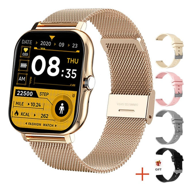 For Xiaomi Samsung Android Phone 1.69" Color Screen Full Touch Custom Dial Smart watch Women Bluetooth Call 2022 Smart Watch Men