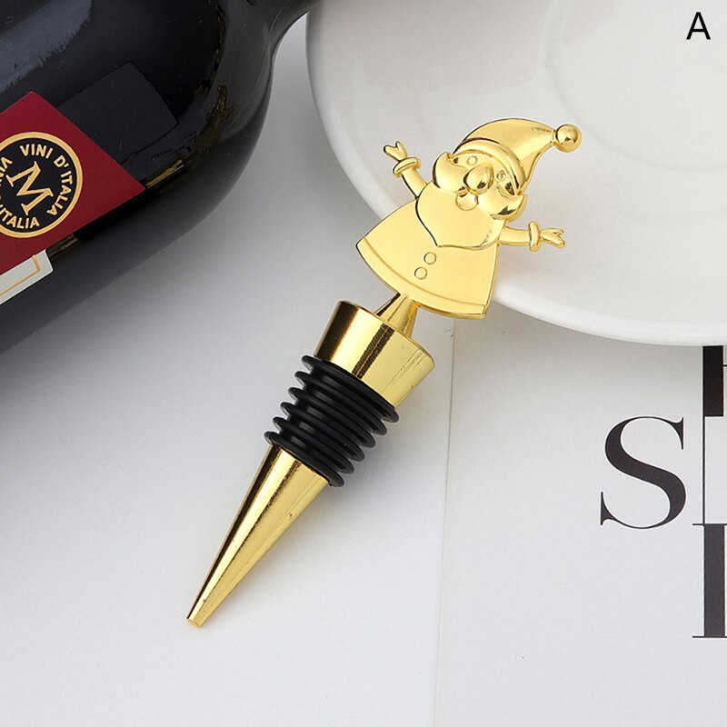 1PC Christmas Series Wine Stopper Bar Party Decoration snowman Shape Fresh-keeping Wine Champagne Stopper Bar Accessories