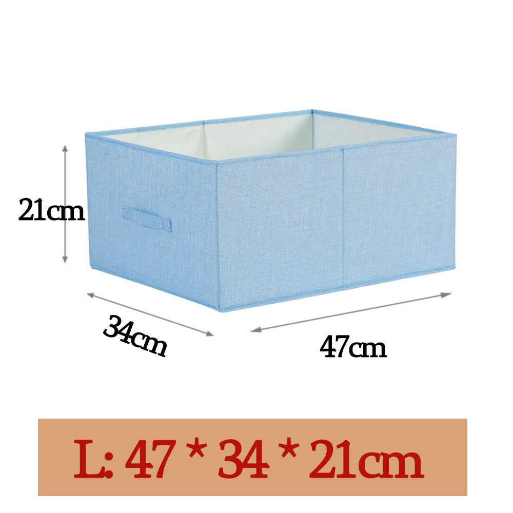 Style Foldable with Lid Clothes Storage Box Home Clothes Storage Bin Folding Storage Cabinet Kids Toys Fabric Organizer