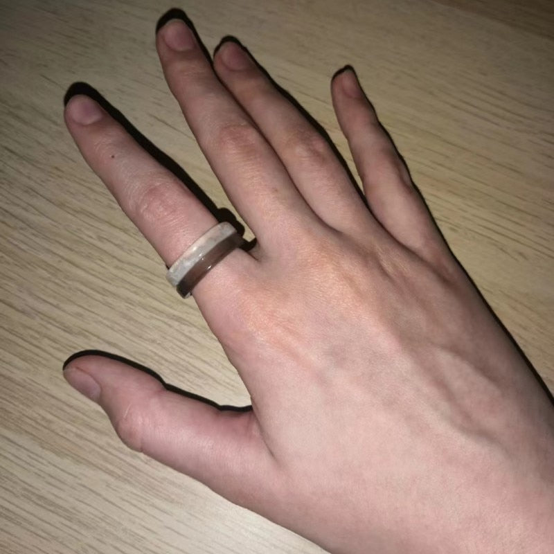 2022 Hallyu New Stray Kids Felix Same Ring Color Acrylic Ring Fashion Candy Color Transparent Resin Accessories Women's Jewelry