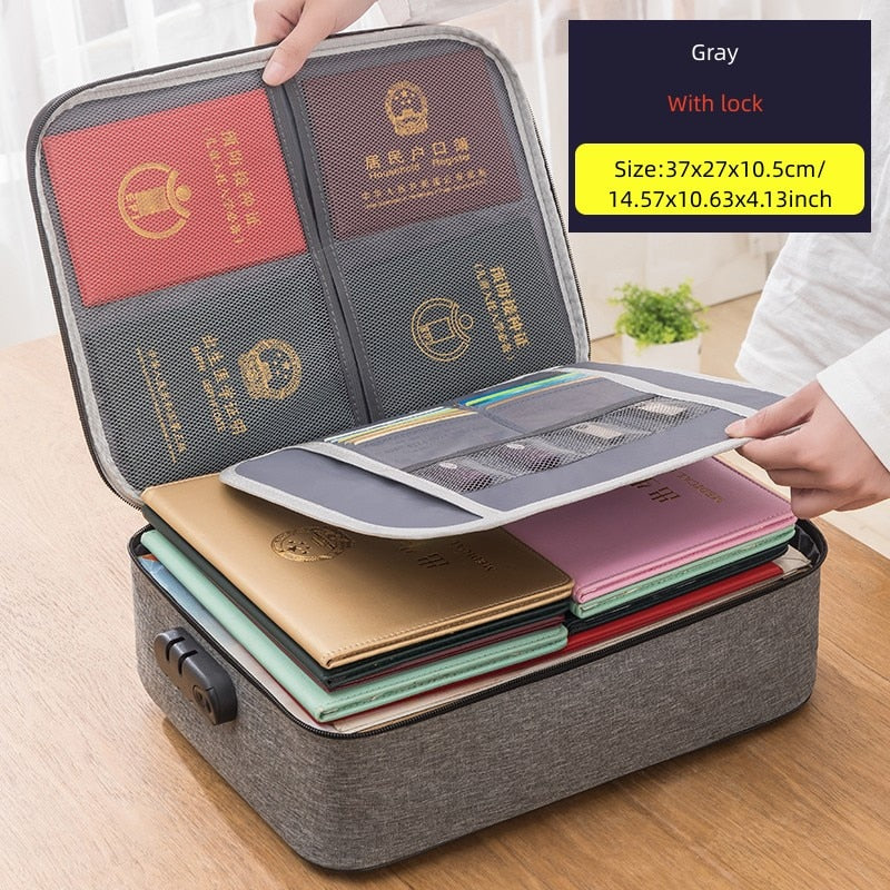 Document Storage Bag Organizer File Boxes Bins Basket Drawer Container Home Office Storage Organization Accessories Supplies