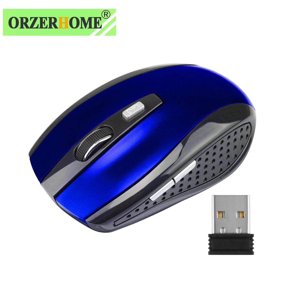 ORZERHOME 2.4GHz Wireless Mouse Adjustable DPI Gaming 6 Buttons Optical Mice With USB Receiver For Computer PC Accessories