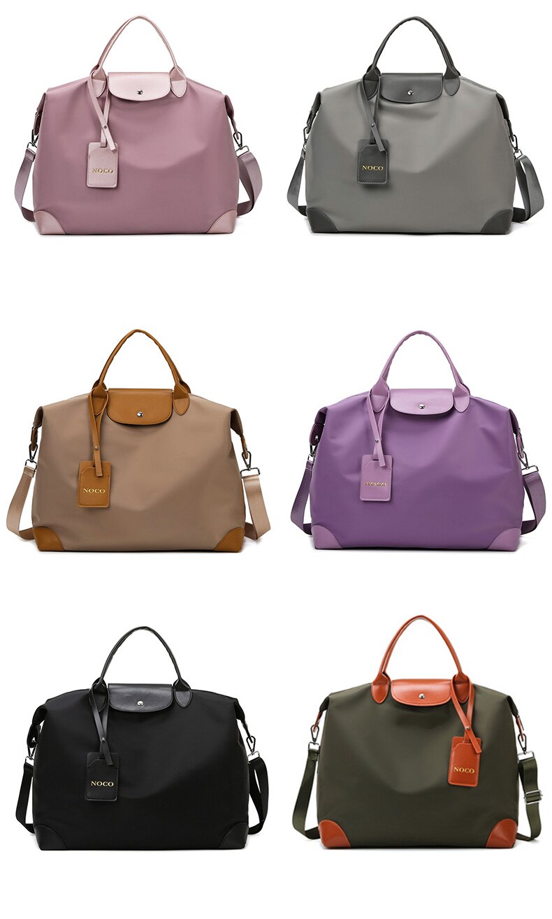 Casual Large-capacity Portable Travel Hand Bag Ladies Shoulder Tote Bag Luggage Light and Simple Sports Fitness Messenger Bag
