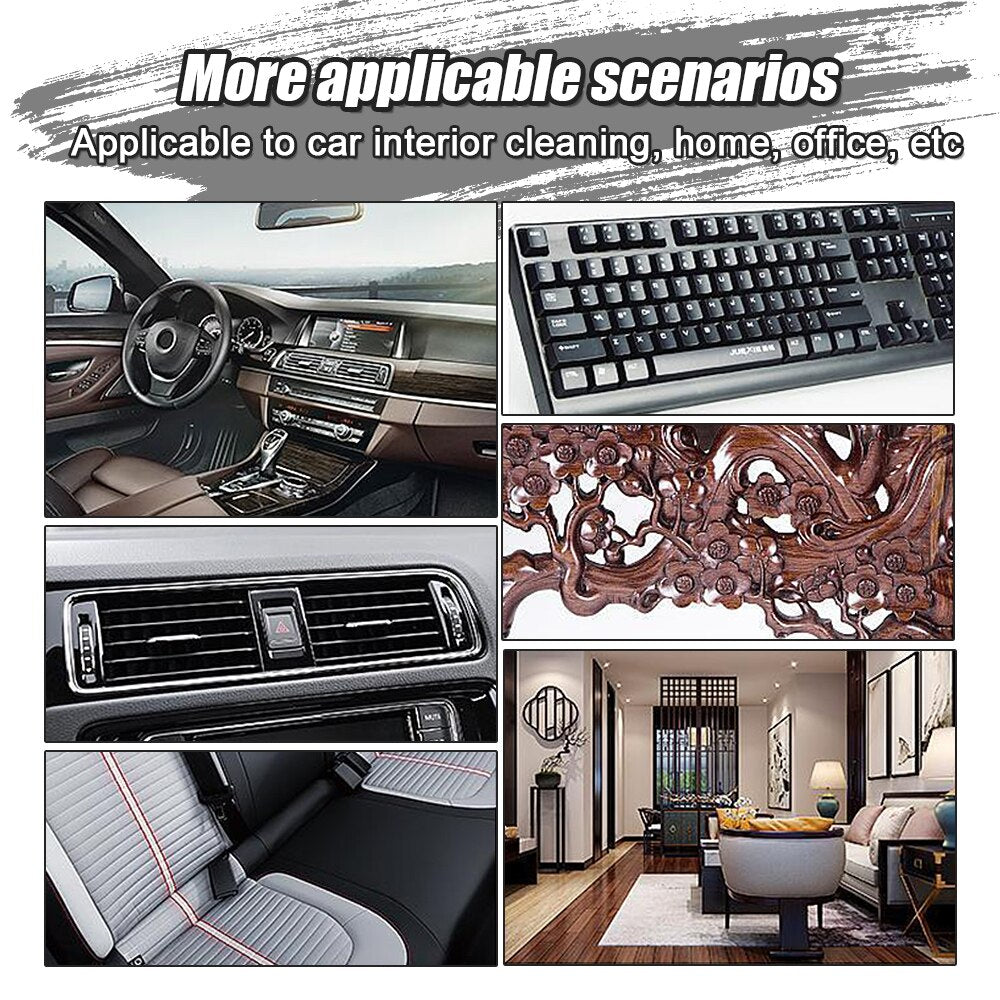 Car Cleaning Brush Air Outlet Brushes Dust Removal Tools Car Interior Cleaning Brush with Cover Dashboard Car Slit Cleaning Tool