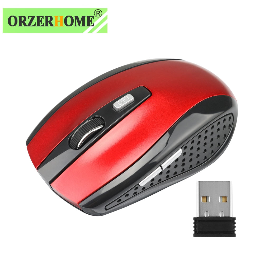 ORZERHOME 2.4GHz Wireless Mouse Adjustable DPI Gaming 6 Buttons Optical Mice With USB Receiver For Computer PC Accessories
